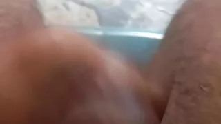 Masturbating handjob