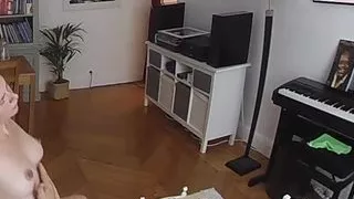 His husband is working at the office