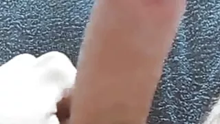 Sexy thick white cock cum shot.