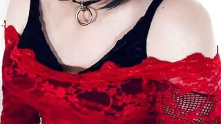 Slut Debra blows kisses