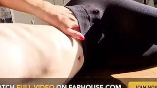 Masturbating Myu Tight Pussy in Pantyhose