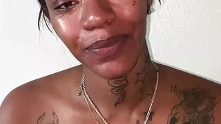 Sexy Afro-Latina does quick interview before she gets fucked by big black cock!