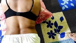 Stepmom got body massaged and rough sex with stepson