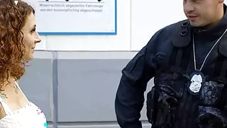 Risky Public Scandal Sex - German Mara Martinez give a Fuck to Police Officer