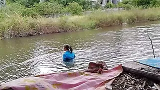 FN063 Let's take a shower Please rub my back