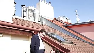 Andrea Dipre and the blowjob on the roof