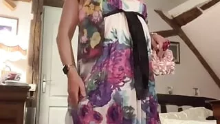 Outfit with a little floral dress