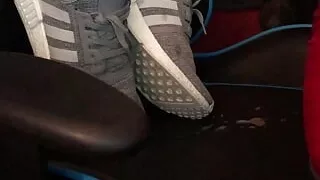 Quick cum spray on my NMD adidas sneakers