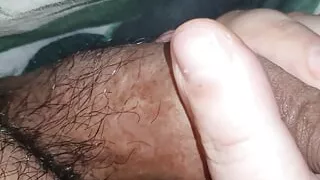 Step mom amazing handjob under blanket make step son dick harder