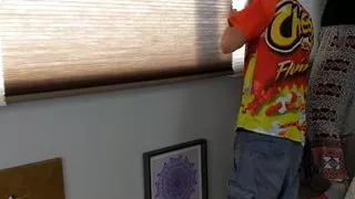 Voyeurs Watch People Outside Window