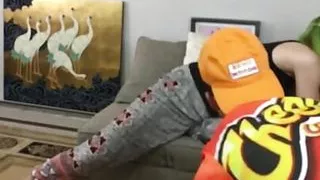 Secretly Smelling Woman in Slow Motion