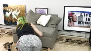 Guy Secretly Smelling Distracted Woman