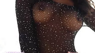 Asian Babe Putri Cinta Playing with Her Pussy On Empty Beach