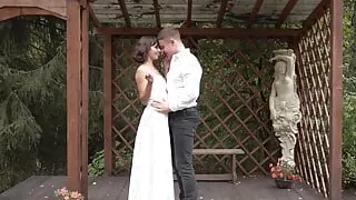 Fucking wedding! Part 1. He cum on my wedding dress right before the wedding
