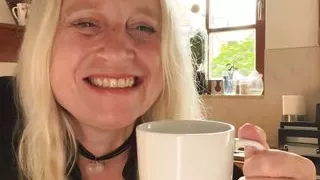 Relaxing and Masturbating at Home in Lycra Pants