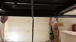 Close up Ruined Multiple Times Into a Glass on the Milking Table