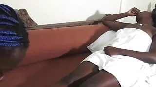 Ebony Lesbian Feet Licking