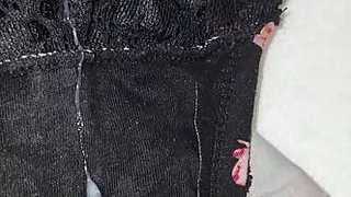Cumshot On Granny Dirty & Pissy Panties