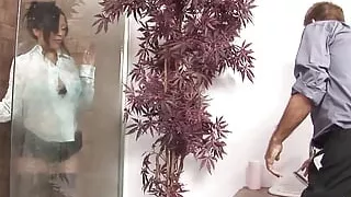 Shower Sex with a Busty Brunette MILF and Her Husband