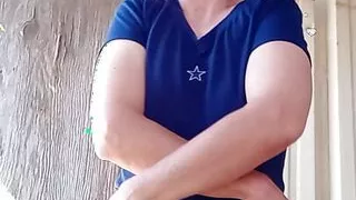 Getting naked in a horse stall