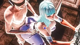 Morrigan Aensland in the Electron Temple (Part 1) Animation