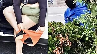 A perverted guy hid and watched me as I put my panty on in public, then he fingered  my fat pussy  - BBW SSBBW creampie,pussy