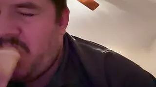 Dildo cumming on my face