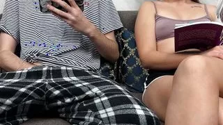 Step Brother Put My Hand On His Dick! I Didn't Know He Had Such Skillful Hands And Give Me Orgasm!