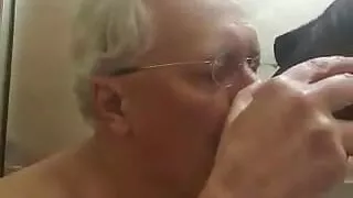 slave christian loucq obeys his Master at work