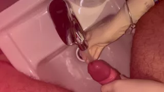 Nurse Helps Patient Clean His Dick With Surgical Gloves