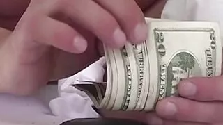 Skinny Brunette Slut Offers Her Wet Pussy to Her Hot Man