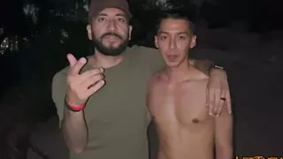 Hung Twink Breeds CumDump Public Action Almost Caught ! LetThemWatch