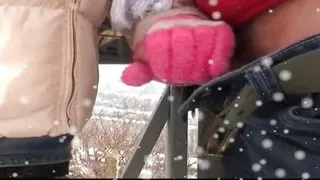 Wet Fucks on the Street in the Snow