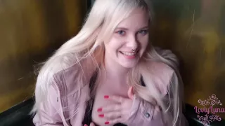 Lovlyluna - Cute Teen Public Masturbation And Blowjob Mcdonalds 4k