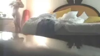 Spying My 47 Years Old Mother Oiling Her Body