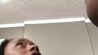 Nothing makes the brunette crave BBC more than having her big black ass eaten out