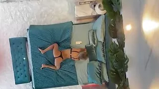 Monika Fox Posing Naked on the Bed