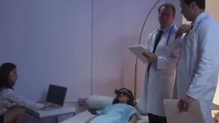 virtual realtiy  therapy for lesbian desires is cured with a virtual simulation les sex session