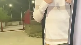 cruising stranger uber straight picks up beautiful young college student on the road fucks bareback in the car deep throat anal