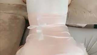 Mistress sissifies her worthless slut and destroys his hole with her big cock