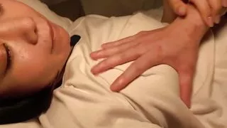 Very Petite Girl With A Huge Set Of Knockers Loves Experimenting With The Old Man part 3