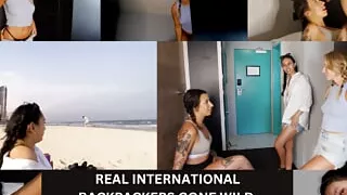 I SNEAK INTO A REAL Backpacker Hostel DORM room and convince them all to FUCK!  TRAILER BRITISH, NEW ZEALAND AND AUSTRALIA