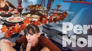 HOT MILF Step Mother Sofie Marie Gets a Pussy Full of Step Son Dick for Thanksgiving - PervMom Taboo