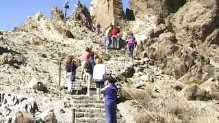 An amazing looking babe from Germany gets her asshole smashed on a mountain