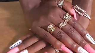 Ebony Pearl Hand- and Fingernail Fetish