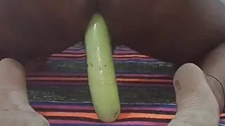 Ass fucked by native man with big gourd