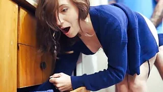 Stepmom gets stuck ....AGAIN (YES!!) Stepson helps