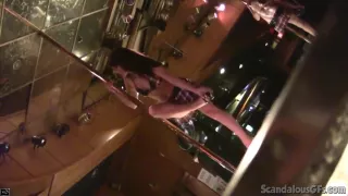 Hot Girlfriend Filmed In A Strip Bar Dancing