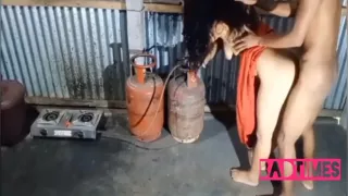 My Sassy Stepdaughter Become Very Obedient When I Take Out My Big Dick In Kitchen