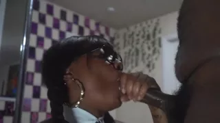 Ebony School Girl Gives Sloppy Head